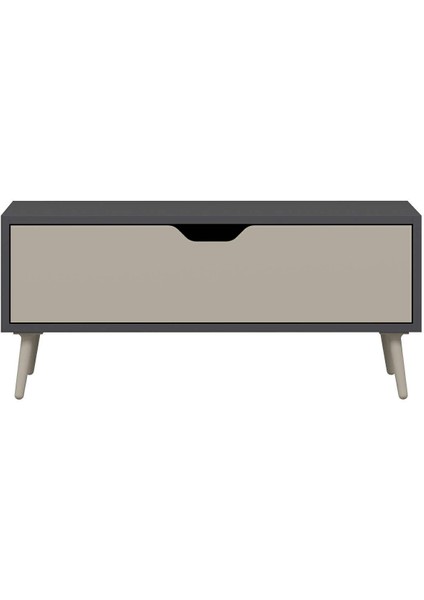 Elina Ayaklı Orta Sehpa - Antrasit/kumtaşı