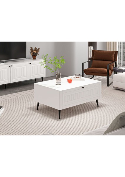 Kale Orta Sehpa Ilkbahar Beyaz/beyaz modelleri