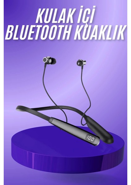 Bluetooth Kulaklık Şarj Göstergeli 100 Saat Şarj Kapasiteli Sporcu Kulaklık