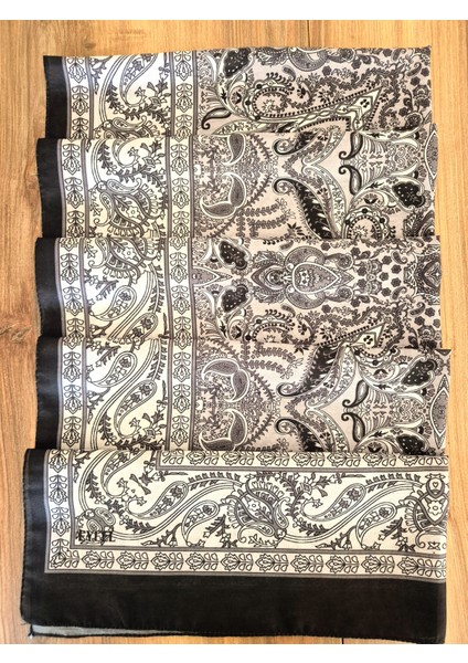 Gri Etnik Desenli Şal modelleri