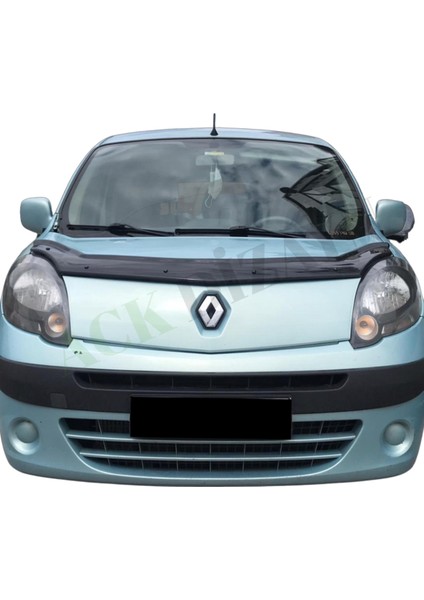 Renault Kangoo 2009-2013 Araca Özel Kaput Rüzgarlığı A+ Pianoblack 4mm