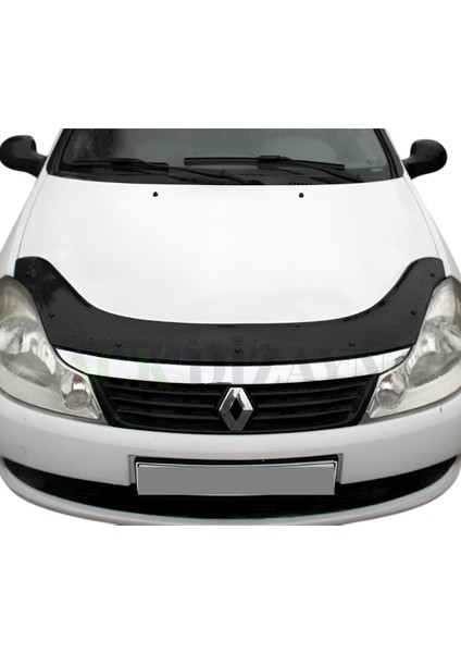 Renault Symbol 2009-2012 Araca Özel Kaput Rüzgarlığı A+ Pianoblack 4mm