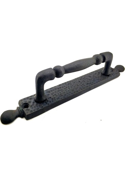 Antika Tarz Dekoratif Pirinç Misket Çekme Kapı Kolu - 223X33 Mm, Oksit