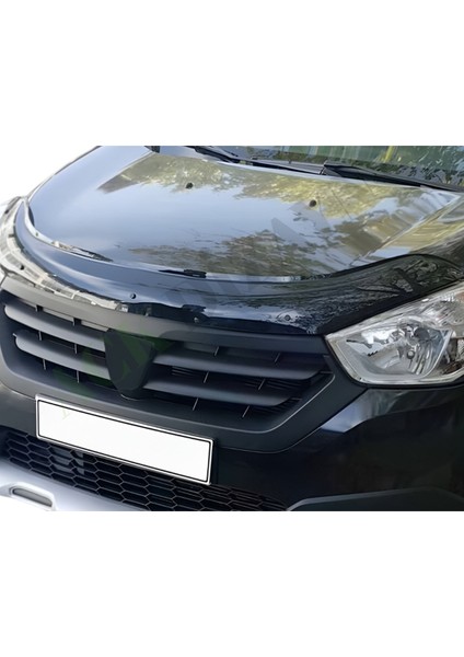 Dacia Lodgy 2012+ Araca Özel Kaput Rüzgarlığı A+ Pianoblack (4mm)