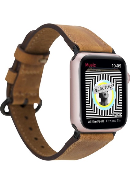 Apple Watch Uyumlu Deri Kordon 38-40-41MM Roma G19 Taba indirimleri