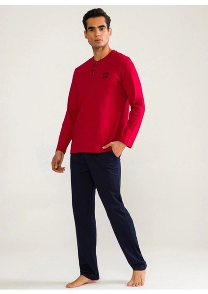 D's Damat 01005 Uzun Kol Pijama Takımı