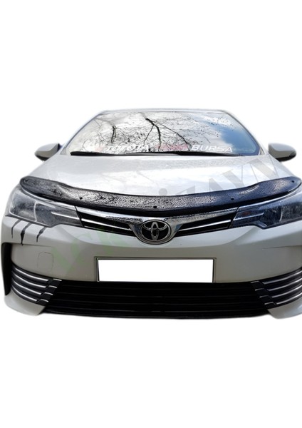 Toyota Corolla 2013-2018 Araca Özel Kaput Rüzgarlığı A+ Pianoblack 4mm