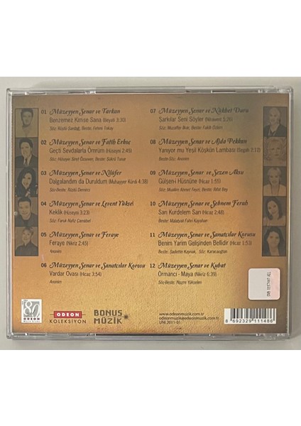 Müzeyyen Senar Ile Bir Ömre Bedel Odeon Koleksiyon CD (Orijnal Dönem Baskı Cd) fiyatları