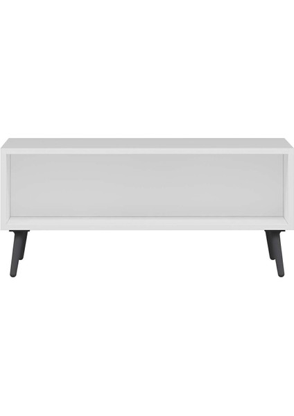 Elina Ayaklı Orta Sehpa - Beyaz/antrasit