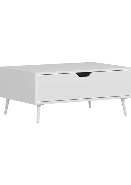 Elina Ayaklı Orta Sehpa - Beyaz/beyaz indirimleri