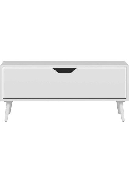 Elina Ayaklı Orta Sehpa - Beyaz/beyaz