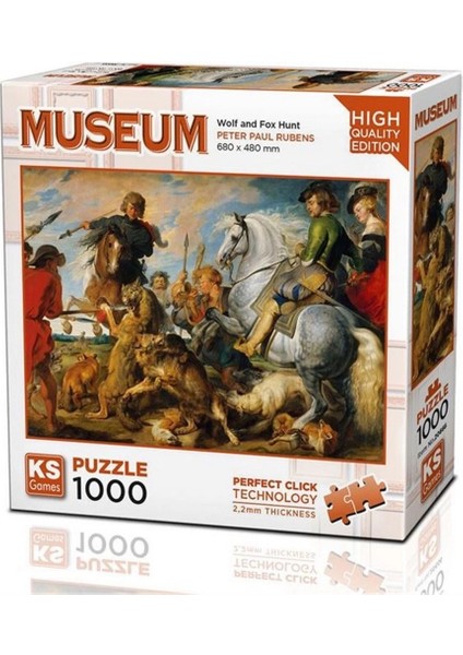 Ks Games Wolf And Fox Hunt Puzzle 1000 Parça 20666