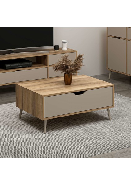 Elina Ayaklı Orta Sehpa - Dore/kumtaşı fırsatları