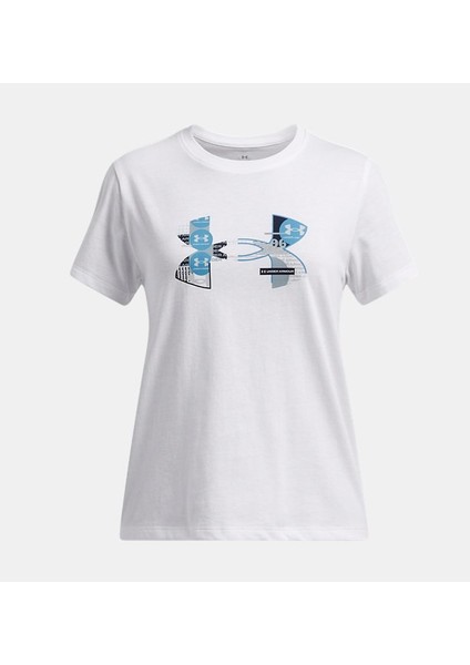 Kız Çocuk Ua Big Logo Ua Fill T-Shirt 1389769-100