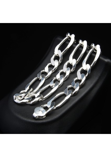 300 Mikron Figaro Gümüş Zincir