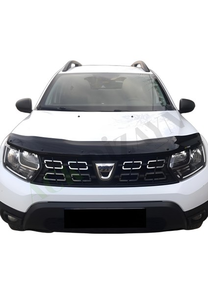 Dacia Duster 2018+ Araca Özel Kaput Rüzgarlığı A+ Pianoblack (4mm)