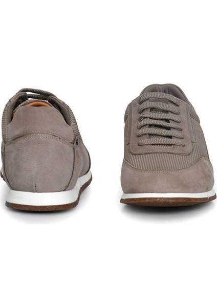 Hakiki Nubuk Deri/tekstil Ekru Erkek Sneaker Ayakkabı - X241336 fırsatları