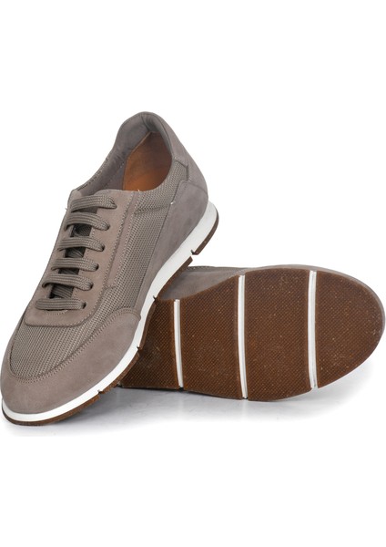 Hakiki Nubuk Deri/tekstil Ekru Erkek Sneaker Ayakkabı - X241336 indirimleri