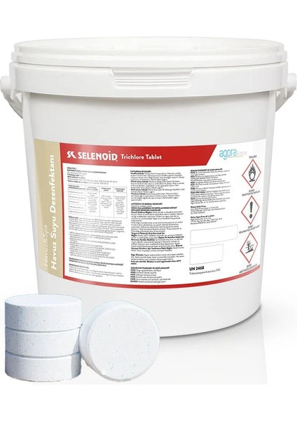 %90 Tablet Klor Havuz Suyu Dezenfektanı 25 kg