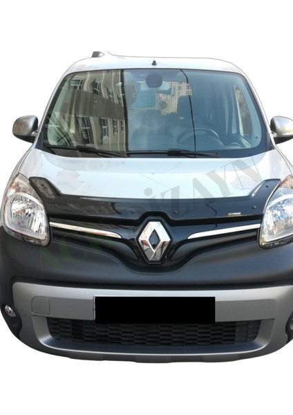 Renault Kangoo 2014-2020 Araca Özel Kaput Rüzgarlığı A+ Pianoblack 4mm