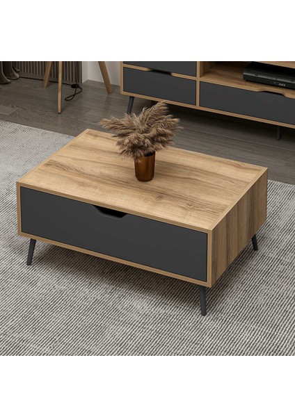 Elina Ayaklı Orta Sehpa - Dore/antrasit fiyatları