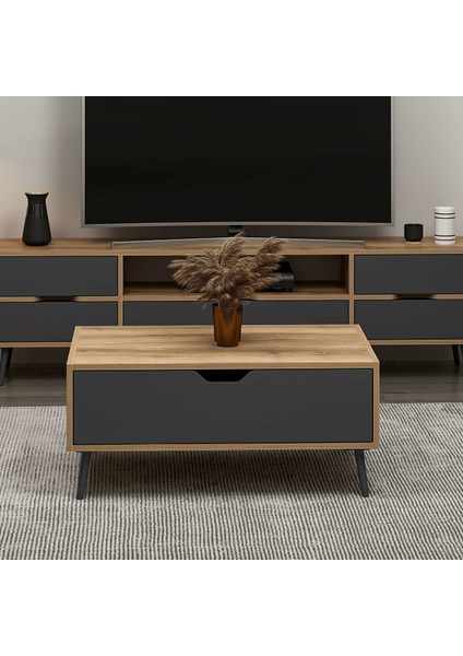 Elina Ayaklı Orta Sehpa - Dore/antrasit fırsatları