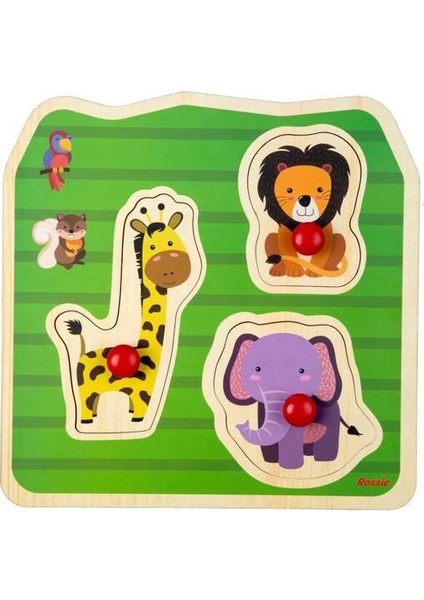 Rossie Ahşap Ilk Yapbozum-Vahşi Hayvanlar