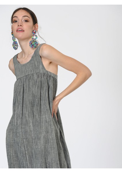 Askılı Uzun Uzun Elbise Standart Renk Y1965119_089