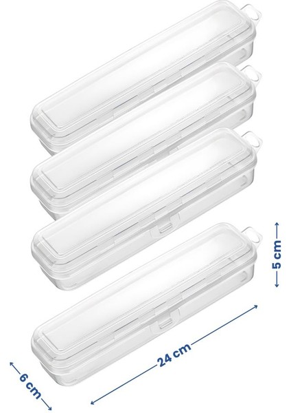 4’lü Aksesuar Kutu Seti, Çatal Kaşık Bıçak Diş Fırçası Traş Bakım Makyaj Kalem Saklama Kabı Baskısız fiyatları