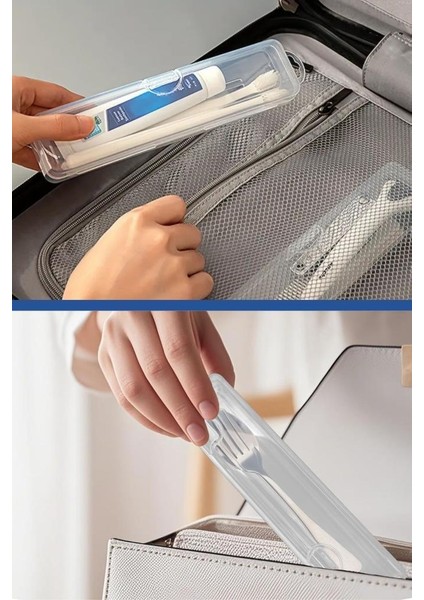 4’lü Aksesuar Kutu Seti, Çatal Kaşık Bıçak Diş Fırçası Traş Bakım Makyaj Kalem Saklama Kabı Baskısız indirimleri