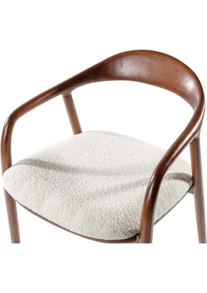 Yuvarlak Ahşap Masa Takımı Bohem 4 Kişilik Mutfak Masa Sandalye Takımı Iskandinav