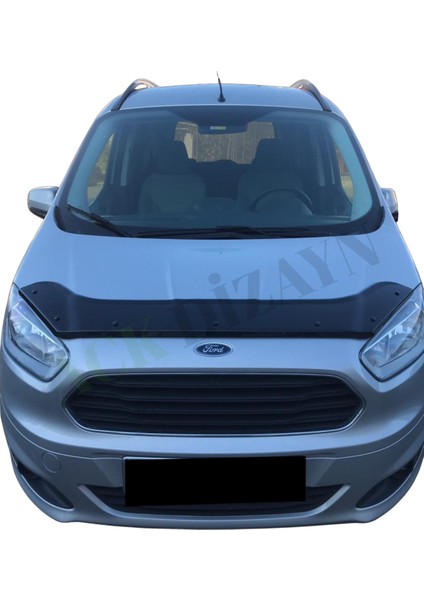 Ford Courier 2014-2023 Araca Özel Kaput Rüzgarlığı A+ Pianoblack 4mm