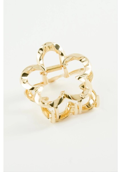 Çiçek Burgulu Metal Mandal Toka 6 cm