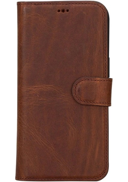 Apple iPhone 15 Pro Max Uyumlu Deri Cüzdanlı Kılıf Mwwn G2 Kahve fırsatları