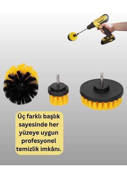3’lü Matkap Ucu Temizlik Fırçası Seti Çok Amaçlı indirimleri
