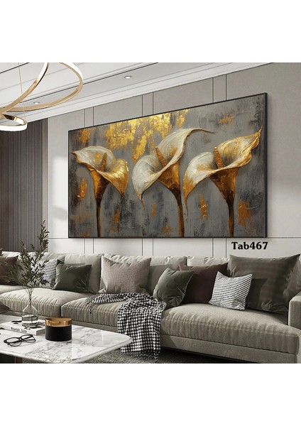 Gala Çiçeği Kanvas (Led) Işıklı Tablo