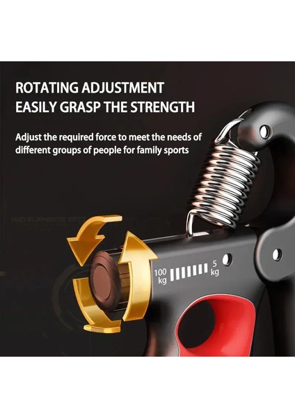Profesyonel El Bilek ve Kol Güçlendirici 5-100KG Ayarlanabilir El YAYI(1ADET) modelleri