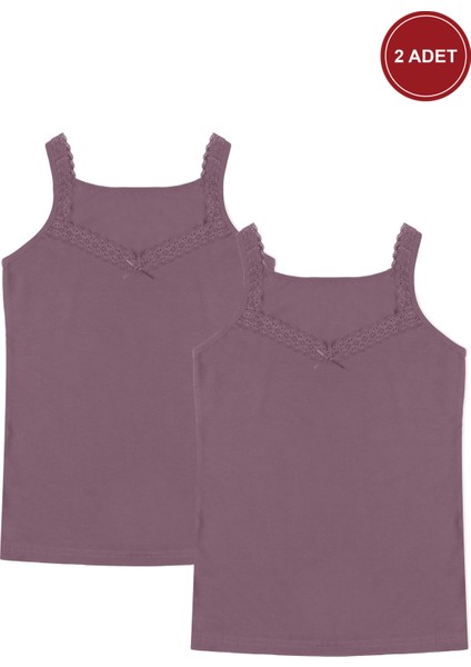 Kadın 2'li Dantel Detaylı Atlet