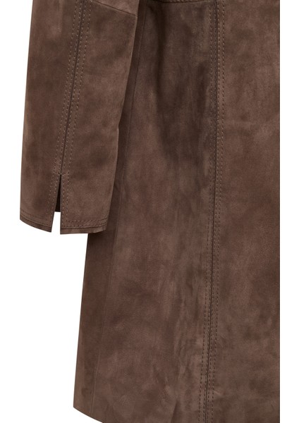 Tara Kadın Vizon Süet Deri Kaban 25WGD533310 fırsatları