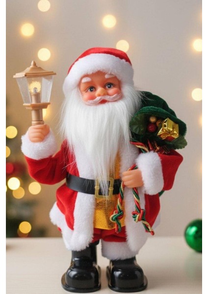 Yılbaşı Süsü Noel Baba Biblo Figür 25CM - Çuvalı ve Aksesuarları ile fiyatları