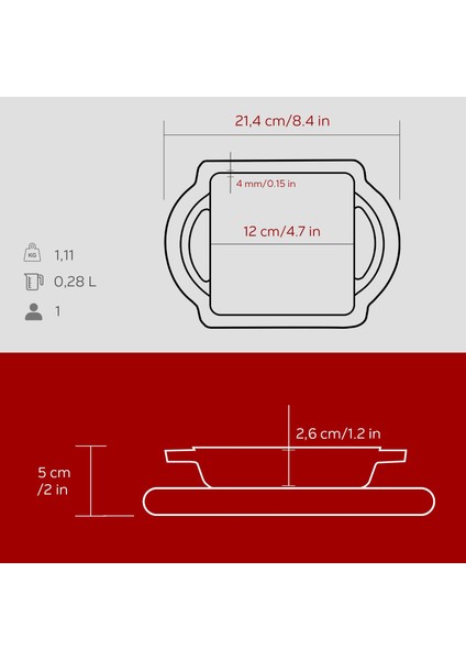 Döküm Kare Sahan Döküm Demir Yekpare Çift Kulplu Kayın Servis Ahşabı Ölçü 12X12CM.-BORDO indirimleri