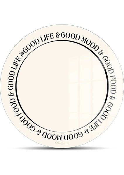 Cam Kesme Tahtası ve Sunumluk Yuvarlak Good Life 30X30 cm fiyatları