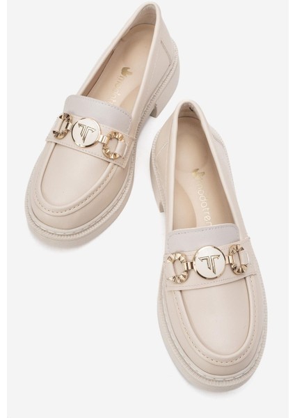 Kadın Günlük Ayakkabı Bej Cilt indirimleri