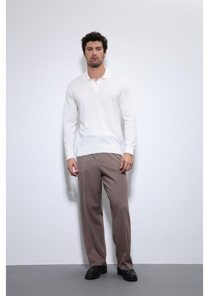 Ekru Polo Yaka Erkek Kazak fiyatları