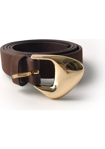 Ince Süet Kemer Acı Kahve