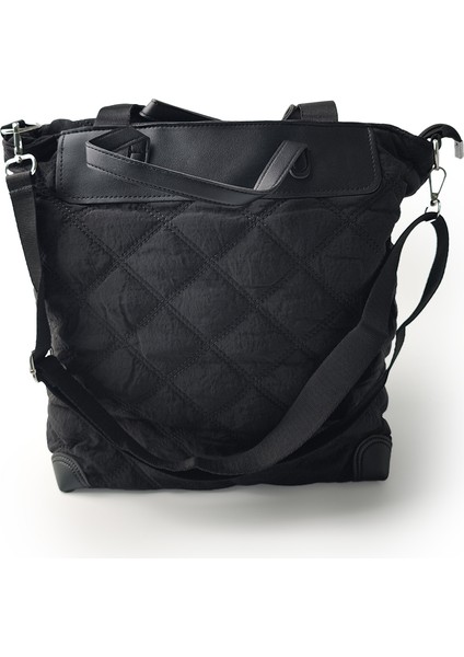 Kapitone Detaylı Siyah Omuz Çantası fiyatları