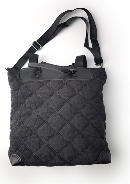 Kapitone Detaylı Siyah Omuz Çantası modelleri