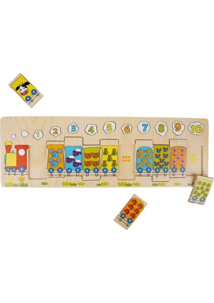 Tahta Bultak Numaralı Trenler 10 Parça fiyatları