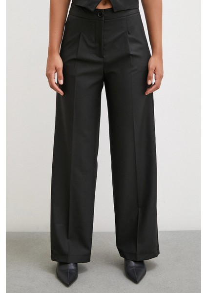 Geniş Paça Pantolon Siyah fırsatları
