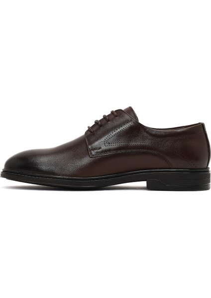Erkek Kahverengi Bağcıklı Deri Casual Ayakkabı 25WFD750218 fiyatları